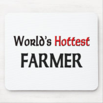 Worlds Hottest Farmer mousepads by tshirtshirts Worlds Hottest Farmer mousepads
