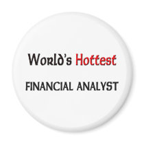 Worlds Hottest Financial Analyst Refrigerator Magnets