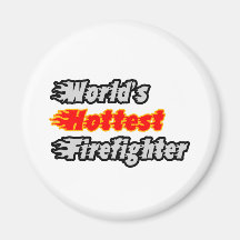 World's Hottest Firefighter Refrigerator Magnet