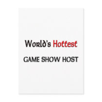 Worlds Hottest Game Show Host postcards