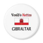 World's Hottest Gibraltar Fridge Magnet