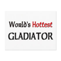 Worlds Hottest Gladiator postcards