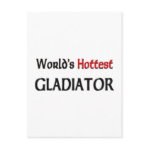 Worlds Hottest Gladiator postcards