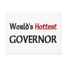 Worlds Hottest Governor postcards