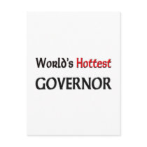 Worlds Hottest Governor postcards