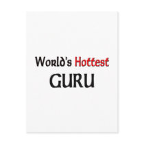 Worlds Hottest Guru postcards