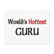 Worlds Hottest Guru postcards