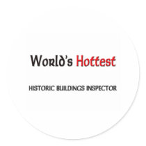 Worlds Hottest Historic Buildings Inspector stickers