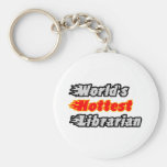 World's Hottest Librarian Key Chain