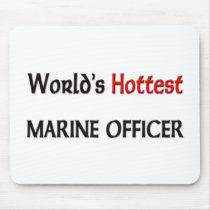 Worlds Hottest Marine Officer mousepads