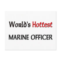 Worlds Hottest Marine Officer postcards by tshirtshirts Worlds Hottest Marine Officer postcards