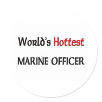 Worlds Hottest Marine Officer stickers by tshirtshirts Worlds Hottest Marine Officer stickers