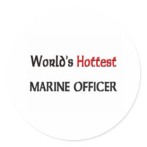 Worlds Hottest Marine Officer stickers by tshirtshirts Worlds Hottest Marine Officer stickers