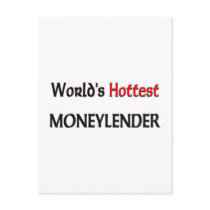 Worlds Hottest Moneylender postcards by tshirtshirts Worlds Hottest Moneylender postcards