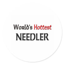 Worlds Hottest Needler stickers by tshirtshirts Worlds Hottest Needler stickers