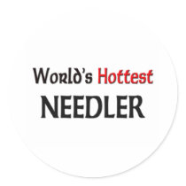Worlds Hottest Needler stickers by tshirtshirts Worlds Hottest Needler stickers