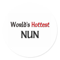 Worlds Hottest Nun Stickers