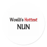 Worlds Hottest Nun stickers