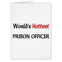 Worlds Hottest Prison Officer cards by tshirtshirts Worlds Hottest Prison Officer cards