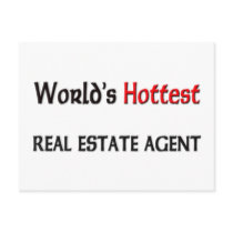 Worlds Hottest Real Estate Agent postcards by tshirtshirts Worlds Hottest Real Estate Agent postcards