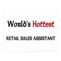 Worlds Hottest Retail Sales Assistant Post Cards