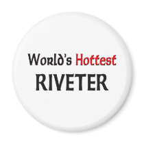 Worlds Hottest Riveter magnets by tshirtshirts Worlds Hottest Riveter magnets