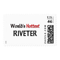 Worlds Hottest Riveter postage by tshirtshirts Worlds Hottest Riveter postage
