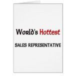 Worlds Hottest Sales Representative Greeting Cards