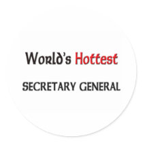 Worlds Hottest Secretary General stickers