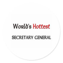 Worlds Hottest Secretary General stickers