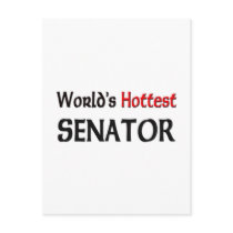 Worlds Hottest Senator postcards by tshirtshirts Worlds Hottest Senator postcards
