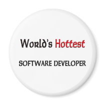 Worlds Hottest Software Developer magnets by tshirtshirts Worlds Hottest Software Developer magnets