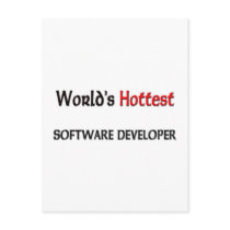 Worlds Hottest Software Developer postcards by tshirtshirts Worlds Hottest Software Developer postcards