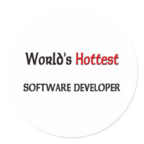 Worlds Hottest Software Developer stickers by tshirtshirts Worlds Hottest Software Developer stickers