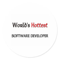 Worlds Hottest Software Developer stickers by tshirtshirts Worlds Hottest Software Developer stickers