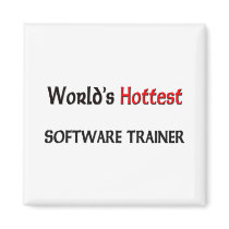 Worlds Hottest Software Trainer magnets by tshirtshirts Worlds Hottest Software Trainer magnets