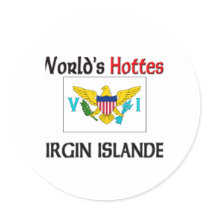 World's Hottest Virgin Islander stickers
