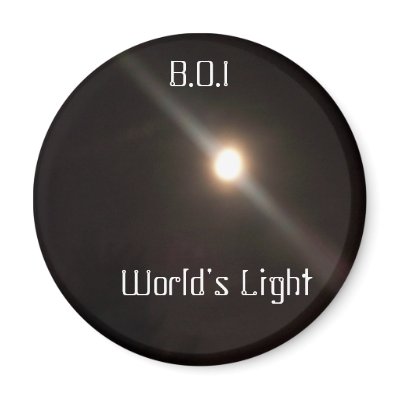 World's Light, B.O.I Magnet by worshipthagod