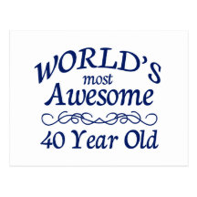 World's Most Awesome 40 Year Old Post Card