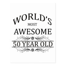 World's Most Awesome 50 Year Old Post Card