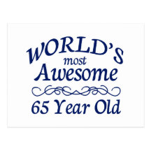 World's Most Awesome 65 Year Old Post Cards