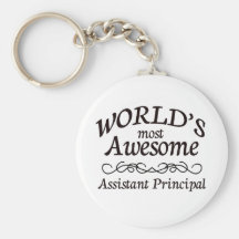 World's Most Awesome Assistant Principal Key Chains