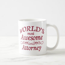 World's Most Awesome Attorney Coffee Mugs