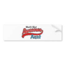 World's Most Awesome Aunt Bumper Stickers