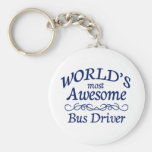 World's Most Awesome Bus Driver Key Chain