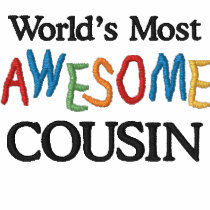 World's Most Awesome Cousin Embroidered Polo Shirt