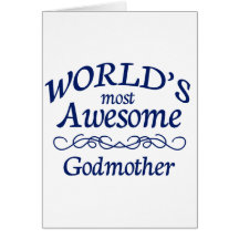 World's Most Awesome Godmother Card
