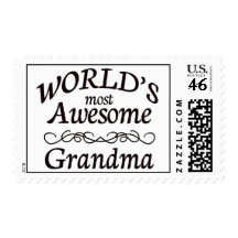 World's Most Awesome Grandma Stamp