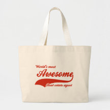 World's Most Awesome real estate agent Tote Bag