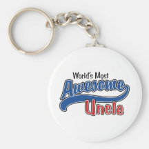 World's Most Awesome Uncle Keychain